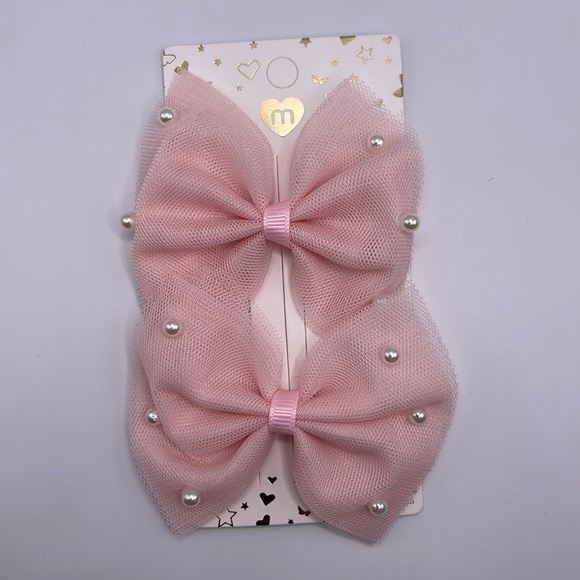m Other - 𝅺pink Pearl Hair Bows